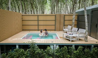 Chalet con una camera da letto e piscina privata — Timber Society Boutique Hideaway
